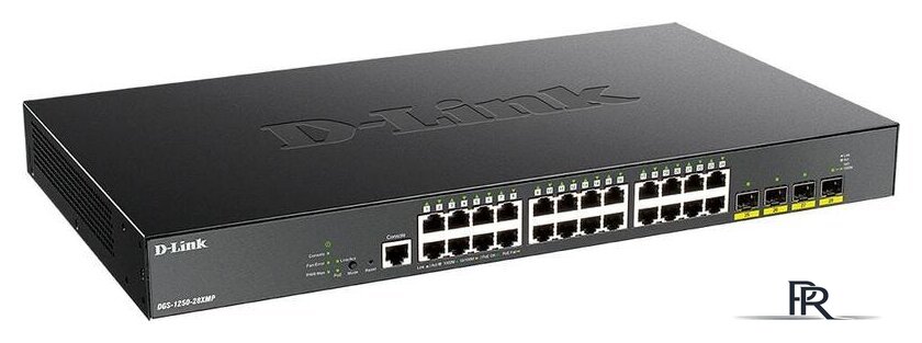 Настраиваемый коммутатор D-Link DGS-1250-28XMP - Изображение №2 — Интернет-магазин ПроЗаказ