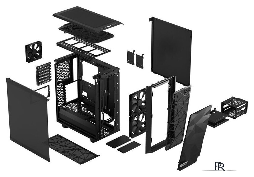 Корпус Fractal Design Meshify 2 Compact Dark Tempered Glass FD-C-MES2C-02 - Изображение №18 — Интернет-магазин ПроЗаказ