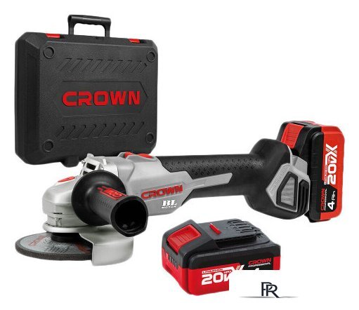 Угловая шлифмашина Crown CT23001-125HX-4 BMC (с 2-мя АКБ) - Изображение №1 — Интернет-магазин ПроЗаказ