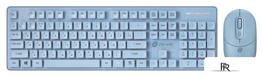 Офисный набор Оклик S265W (голубой) - Изображение №1 — Интернет-магазин ПроЗаказ