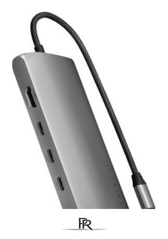 Док-станция Satechi USB-C Multiport Adapter 8K With Ethernet V3 ST-P8KEM (серый) - Изображение №1 — Интернет-магазин ПроЗаказ