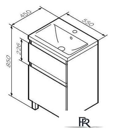  AM.PM Тумба под умывальник X-Joy M85AFSX0552WG - Изображение №5 — Интернет-магазин ПроЗаказ