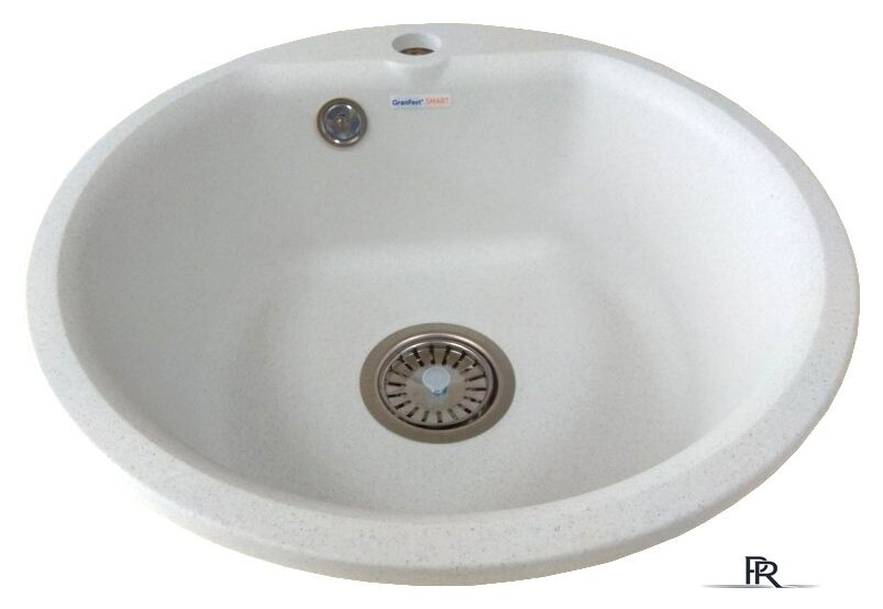 Кухонная мойка GranFest SMART GF-SM435 (белый) - Изображение №1 — Интернет-магазин ПроЗаказ