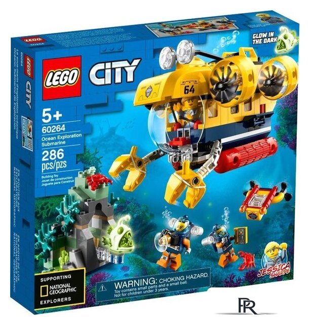 Конструктор LEGO City 60264 Океан: исследовательская подводная лодка - Изображение №1 — Интернет-магазин ПроЗаказ
