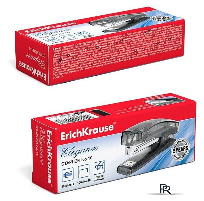Настольный степлер Erich Krause №10 Elegance 2177 (до 20 л) - Изображение №4 — Интернет-магазин ПроЗаказ