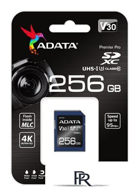 Карта памяти ADATA Premier Pro ASDX256GUI3V30S-R SDXC 256GB - Изображение №2 — Интернет-магазин ПроЗаказ