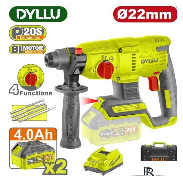 Перфоратор Dyllu DTLM15225 (с 2-мя АКБ, кейс) - Изображение №1 — Интернет-магазин ПроЗаказ