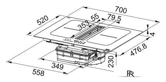 Варочная панель Franke Smart 2gether Black Lines FSM 7081R HI 340.0705.338 - Изображение №5 — Интернет-магазин ПроЗаказ