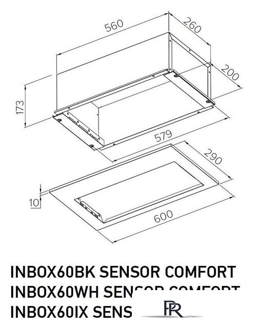 Кухонная вытяжка Meferi INBOX60BK Sensor Comfort - Изображение №15 — Интернет-магазин ПроЗаказ
