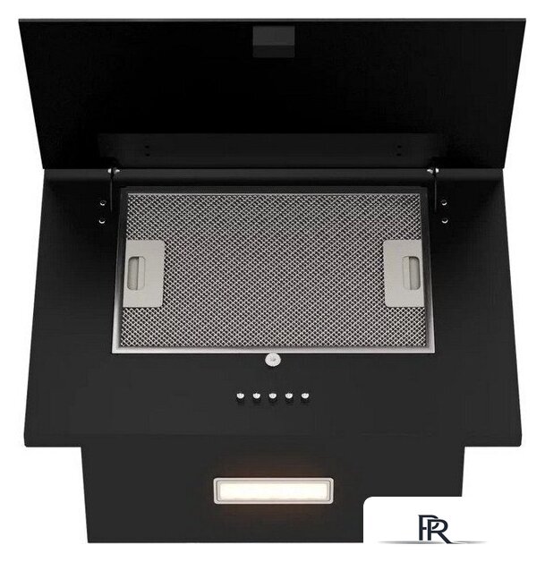 Кухонная вытяжка Elikor Коралл 50П-430-К3Д 266399 (черный/черное стекло) - Изображение №5 — Интернет-магазин ПроЗаказ