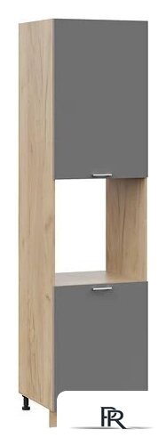 Шкаф напольный Трия Габриэлла 1ПВ6 с двумя дверями (дуб крафт золотой/титан) - Изображение №1 — Интернет-магазин ПроЗаказ