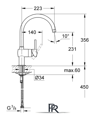 Смеситель Grohe Minta 32917000 - Изображение №3 — Интернет-магазин ПроЗаказ