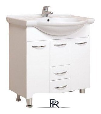  Onika Тумба под умывальник Моника 75.10 (белый) [107501] - Изображение №1 — Интернет-магазин ПроЗаказ