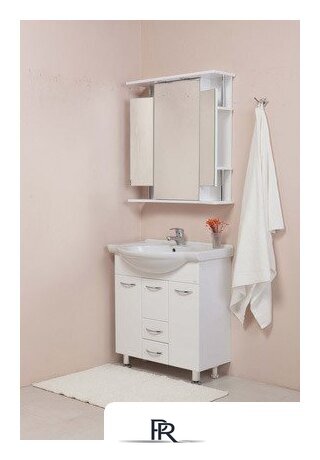  Onika Тумба под умывальник Моника 75.10 (белый) [107501] - Изображение №3 — Интернет-магазин ПроЗаказ