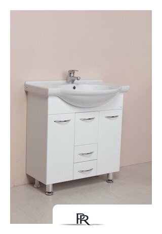  Onika Тумба под умывальник Моника 75.10 (белый) [107501] - Изображение №2 — Интернет-магазин ПроЗаказ