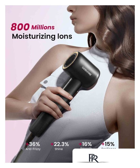 Фен Coshare SuperFlow1 High Speed Hair Dryer HD10E (gallon black) - Изображение №2 — Интернет-магазин ПроЗаказ