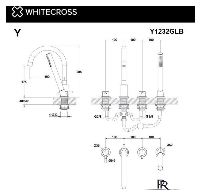 Смеситель Whitecross Y Y1232GL (золото) - Изображение №3 — Интернет-магазин ПроЗаказ
