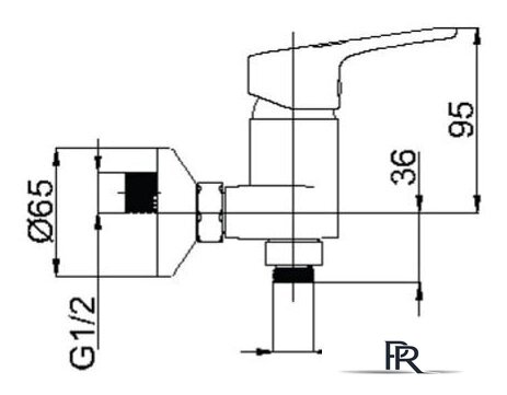 Смеситель Rubineta UNO-12 BK2 (черный) - Изображение №2 — Интернет-магазин ПроЗаказ