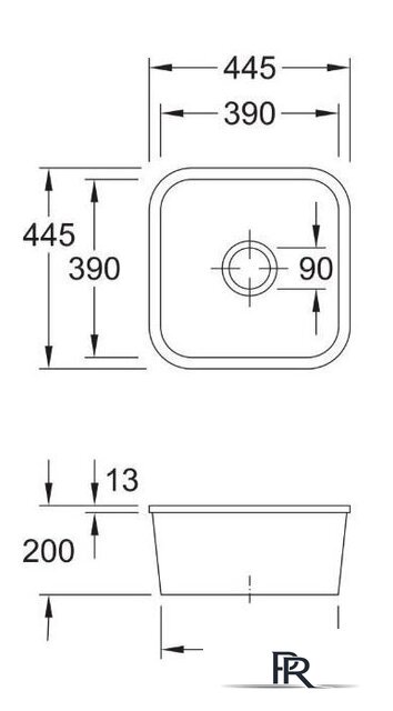 Кухонная мойка Villeroy & Boch Cisterna 50 670301R1 - Изображение №2 — Интернет-магазин ПроЗаказ