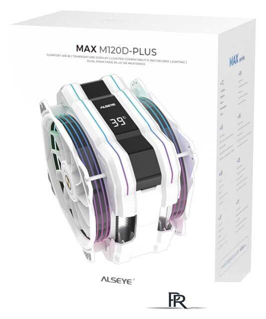 Кулер для процессора ALSEYE M120D W Plus (белый) - Изображение №2 — Интернет-магазин ПроЗаказ
