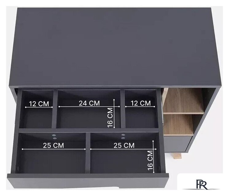 Детский комод Rant Lago Pro 800/4 (moon grey) - Изображение №4 — Интернет-магазин ПроЗаказ