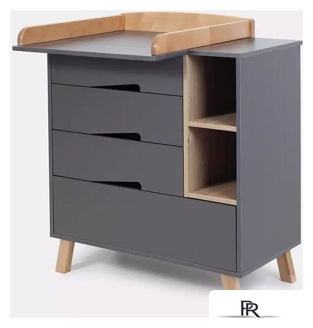 Детский комод Rant Lago Pro 800/4 (moon grey) - Изображение №14 — Интернет-магазин ПроЗаказ
