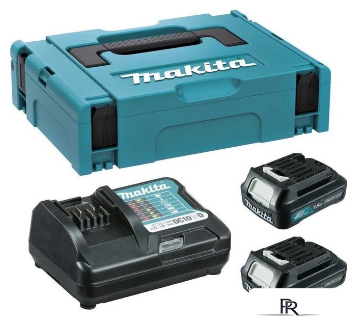 Аккумулятор с зарядным устройством Makita 197643-8 (12В/2x1.5 Ah + 12В + кейс) - Изображение №1 — Интернет-магазин ПроЗаказ