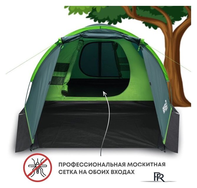 Треккинговая палатка RSP Outdoors River 3 - Изображение №5 — Интернет-магазин ПроЗаказ