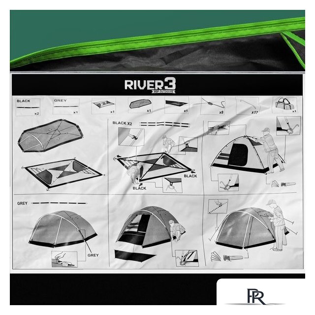 Треккинговая палатка RSP Outdoors River 3 - Изображение №28 — Интернет-магазин ПроЗаказ