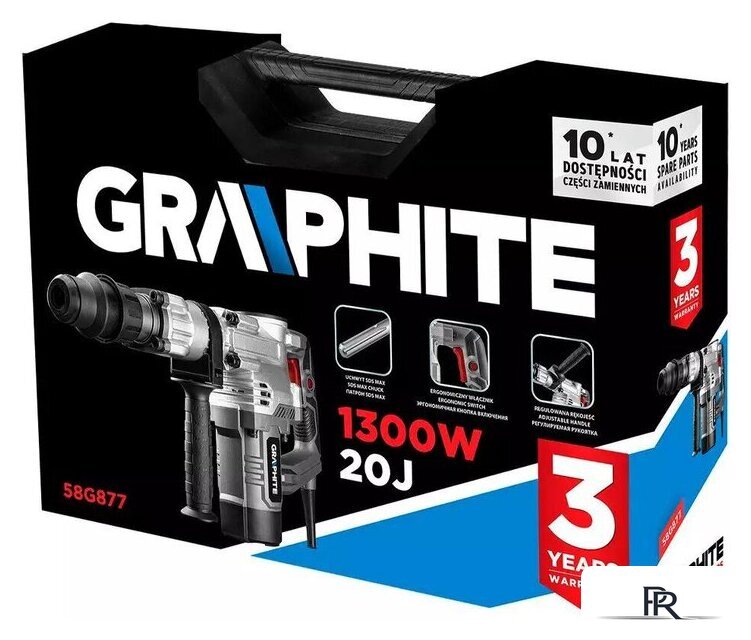 Отбойный молоток GRAPHITE 58G877 (кейс) - Изображение №6 — Интернет-магазин ПроЗаказ