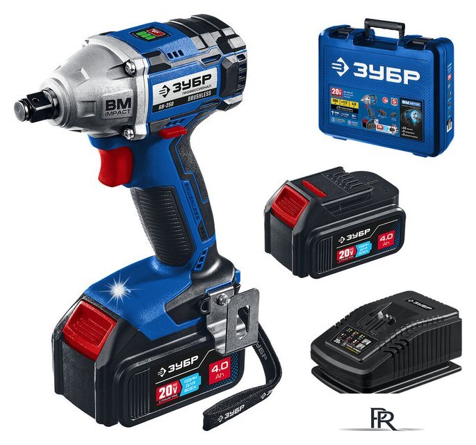 Гайковерт Зубр GB-250-42 (с 2-мя АКБ, кейс) - Изображение №1 — Интернет-магазин ПроЗаказ