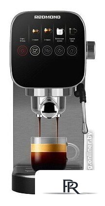 Рожковая кофеварка Redmond (Редмонд) CM701 (сталь) - Изображение №1 — Интернет-магазин ПроЗаказ