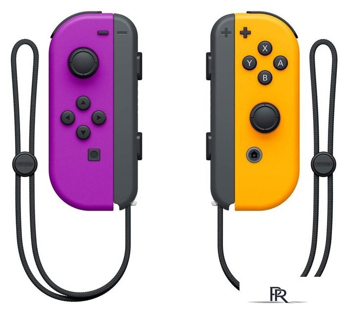 Геймпад Nintendo Joy-Con (неоновый фиолетовый/неоновый оранжевый) - Изображение №1 — Интернет-магазин ПроЗаказ