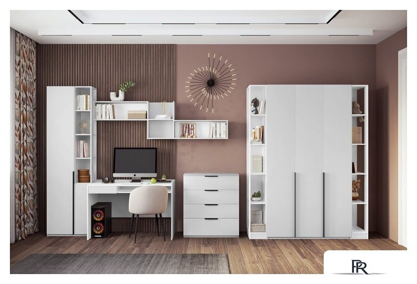 Шкаф-пенал Аквилон Чарли № 5.2 правый (белое сияние) - Изображение №8 — Интернет-магазин ПроЗаказ