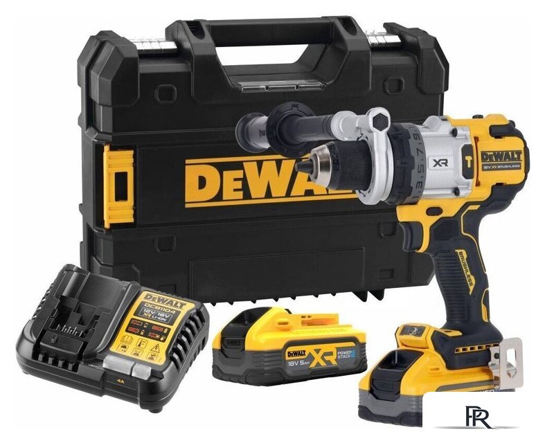 Ударная дрель-шуруповерт DeWalt DCD1007H2T (с 2-мя АКБ, кейс) - Изображение №1 — Интернет-магазин ПроЗаказ
