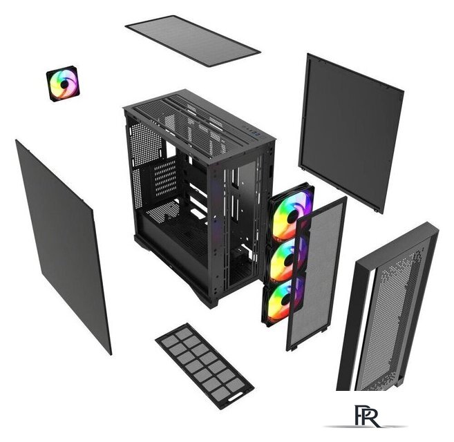 Корпус Powercase ByteFlow Pro CP ARGB CH9CLPB-A4 - Изображение №7 — Интернет-магазин ПроЗаказ