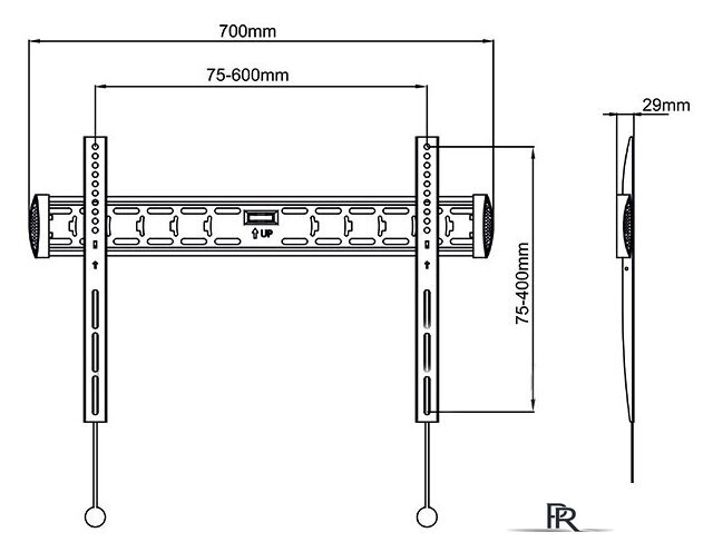 Кронштейн для телевизора Onkron FM6 - Изображение №5 — Интернет-магазин ПроЗаказ
