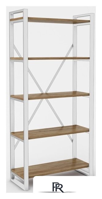 Стеллаж Hype Mebel Стандарт-2 50x170 (белый/дуб галифакс олово) - Изображение №1 — Интернет-магазин ПроЗаказ