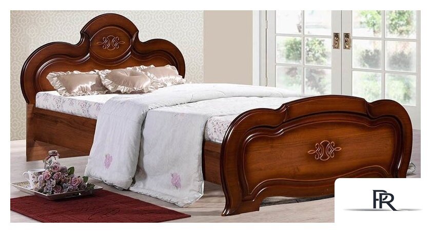 Кровать ФорестДекоГрупп Щара 200x120 (орех) - Изображение №1 — Интернет-магазин ПроЗаказ