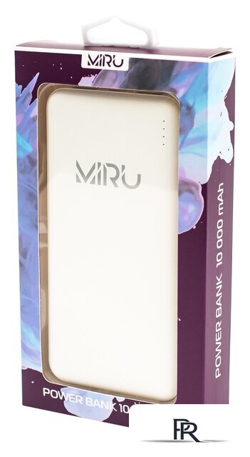 Внешний аккумулятор Miru 3001 (белый) - Изображение №2 — Интернет-магазин ПроЗаказ