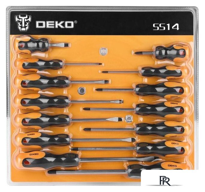 Набор отверток Deko SS14 (14 предметов) - Изображение №1 — Интернет-магазин ПроЗаказ