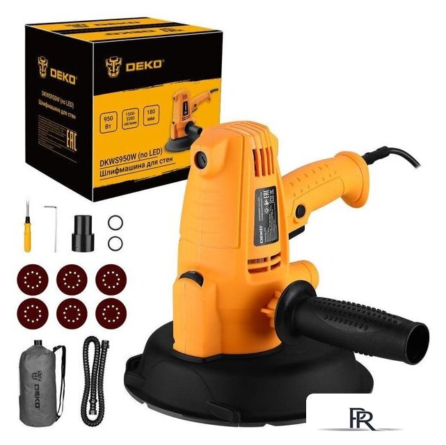 Шлифмашина для стен и потолков Deko DKWS950W 084-1089 - Изображение №1 — Интернет-магазин ПроЗаказ