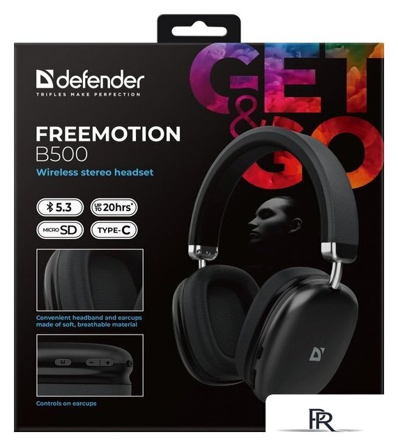 Наушники Defender FreeMotion B500 (черный) - Изображение №7 — Интернет-магазин ПроЗаказ