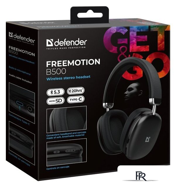 Наушники Defender FreeMotion B500 (черный) - Изображение №6 — Интернет-магазин ПроЗаказ