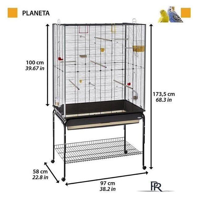 Клетка Ferplast Planeta 52066817 - Изображение №10 — Интернет-магазин ПроЗаказ