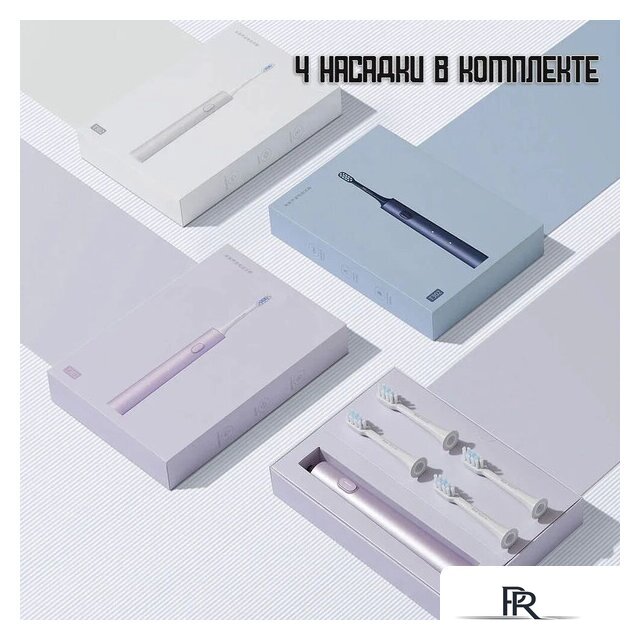 Электрическая зубная щетка Xiaomi Electric Toothbrush T302 MES608 (международная версия, серебристый) - Изображение №4 — Интернет-магазин ПроЗаказ