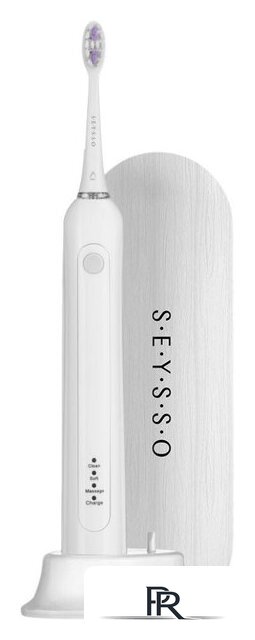 Электрическая зубная щетка Seysso Carbon Basic White (с чехлом) - Изображение №1 — Интернет-магазин ПроЗаказ