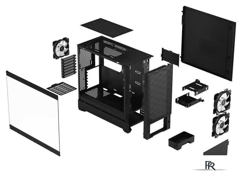 Корпус Fractal Design Pop Air RGB Black TG Clear Tint FD-C-POR1A-06 - Изображение №2 — Интернет-магазин ПроЗаказ