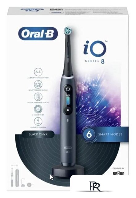 Электрическая зубная щетка Oral-B iO 8 (черный, с футляром, 1 насадка) - Изображение №11 — Интернет-магазин ПроЗаказ