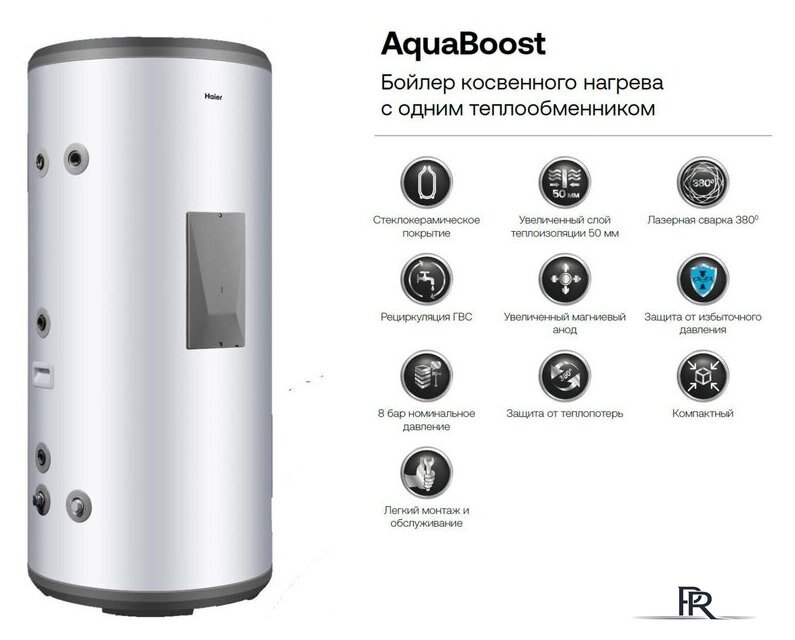 Бойлер косвенного нагрева Haier AquaBoost 1.300F - Изображение №2 — Интернет-магазин ПроЗаказ